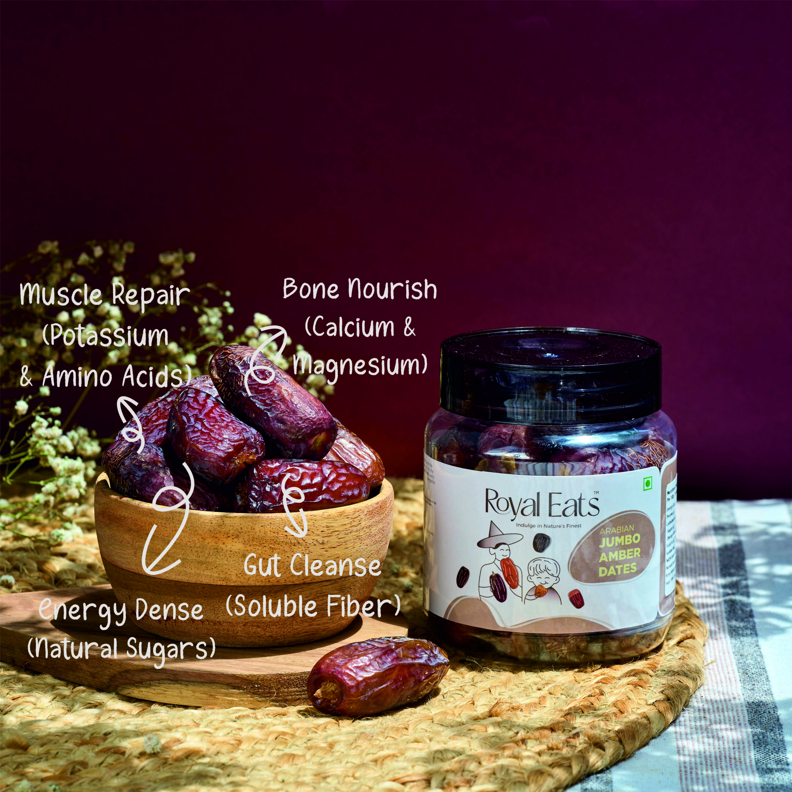 Arabian Jumbo Amber Dates